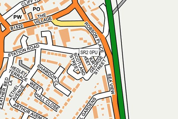 SR2 0PU map - OS OpenMap – Local (Ordnance Survey)