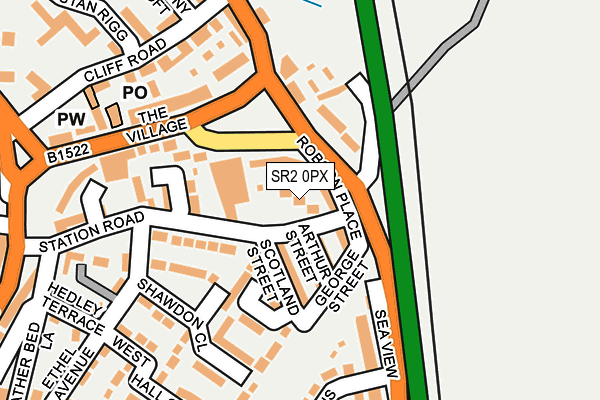 SR2 0PX map - OS OpenMap – Local (Ordnance Survey)
