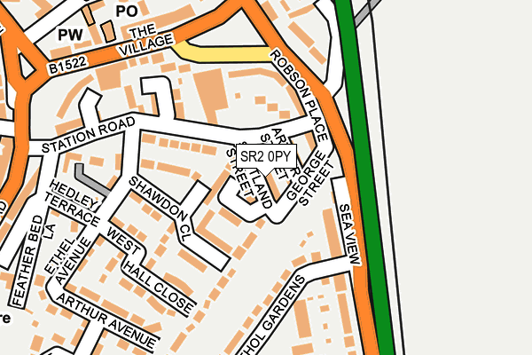 SR2 0PY map - OS OpenMap – Local (Ordnance Survey)