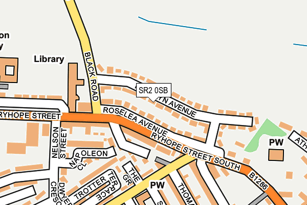 SR2 0SB map - OS OpenMap – Local (Ordnance Survey)