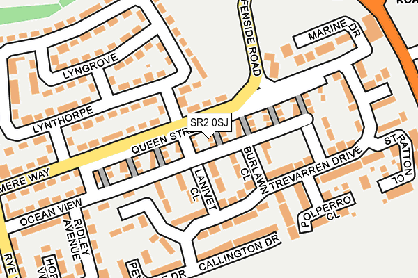 SR2 0SJ map - OS OpenMap – Local (Ordnance Survey)