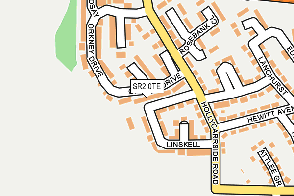 SR2 0TE map - OS OpenMap – Local (Ordnance Survey)