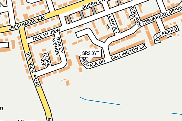 SR2 0YT map - OS OpenMap – Local (Ordnance Survey)