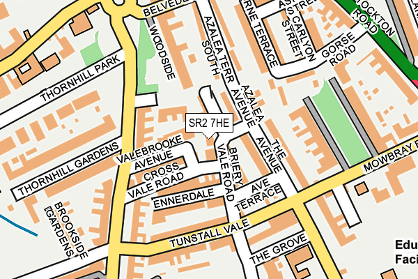 SR2 7HE map - OS OpenMap – Local (Ordnance Survey)