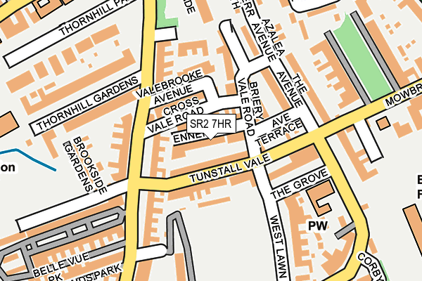 SR2 7HR map - OS OpenMap – Local (Ordnance Survey)