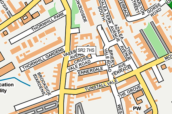 SR2 7HS map - OS OpenMap – Local (Ordnance Survey)