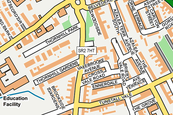 SR2 7HT map - OS OpenMap – Local (Ordnance Survey)