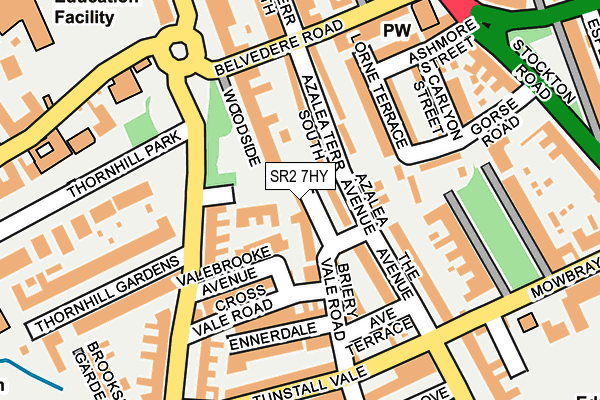 SR2 7HY map - OS OpenMap – Local (Ordnance Survey)