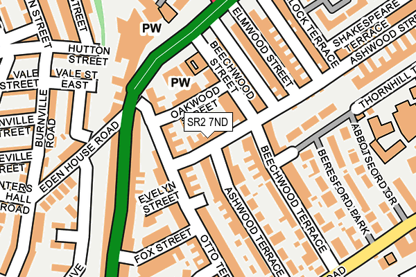SR2 7ND map - OS OpenMap – Local (Ordnance Survey)