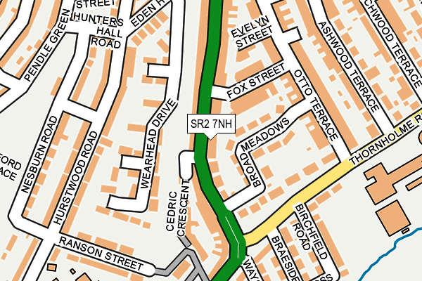 SR2 7NH map - OS OpenMap – Local (Ordnance Survey)