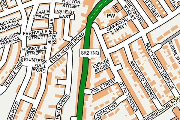 SR2 7NQ map - OS OpenMap – Local (Ordnance Survey)
