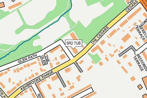 SR2 7UB map - OS OpenMap – Local (Ordnance Survey)