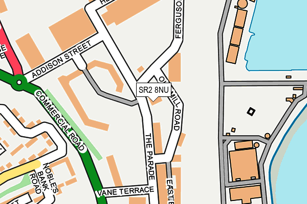 SR2 8NU map - OS OpenMap – Local (Ordnance Survey)