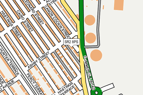 SR2 8PS map - OS OpenMap – Local (Ordnance Survey)