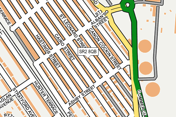 SR2 8QB map - OS OpenMap – Local (Ordnance Survey)