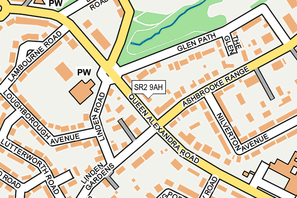 SR2 9AH map - OS OpenMap – Local (Ordnance Survey)