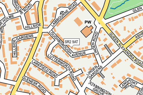 SR2 9AT map - OS OpenMap – Local (Ordnance Survey)
