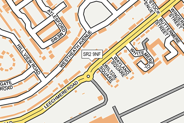 SR2 9NF map - OS OpenMap – Local (Ordnance Survey)