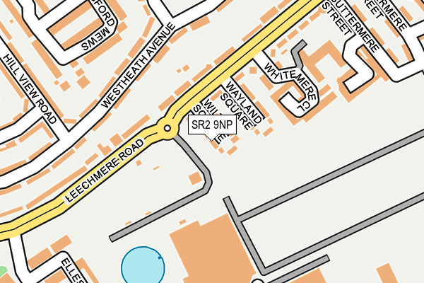 SR2 9NP map - OS OpenMap – Local (Ordnance Survey)