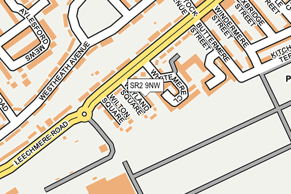 SR2 9NW map - OS OpenMap – Local (Ordnance Survey)