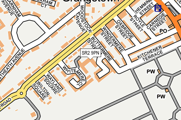 SR2 9PN map - OS OpenMap – Local (Ordnance Survey)