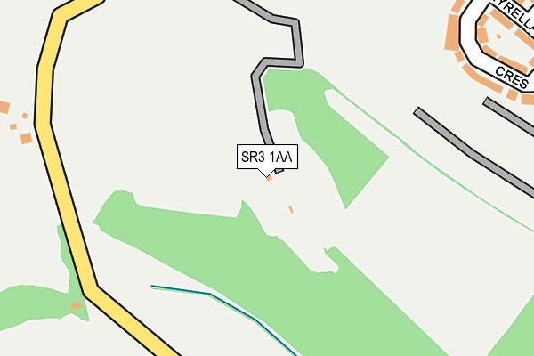 SR3 1AA map - OS OpenMap – Local (Ordnance Survey)
