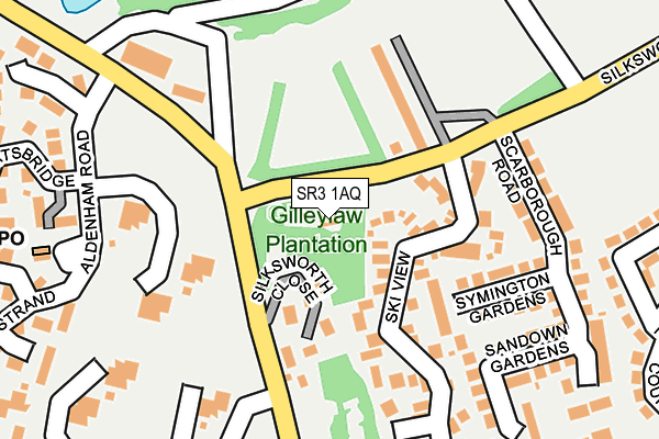 SR3 1AQ map - OS OpenMap – Local (Ordnance Survey)