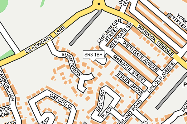 SR3 1BH map - OS OpenMap – Local (Ordnance Survey)