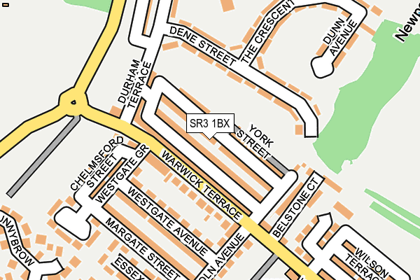 SR3 1BX map - OS OpenMap – Local (Ordnance Survey)