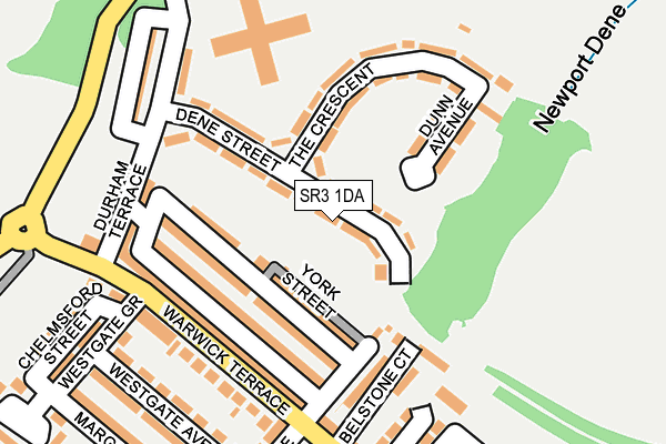 SR3 1DA map - OS OpenMap – Local (Ordnance Survey)