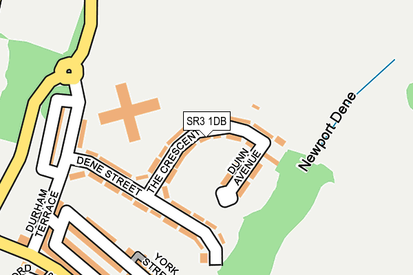 SR3 1DB map - OS OpenMap – Local (Ordnance Survey)