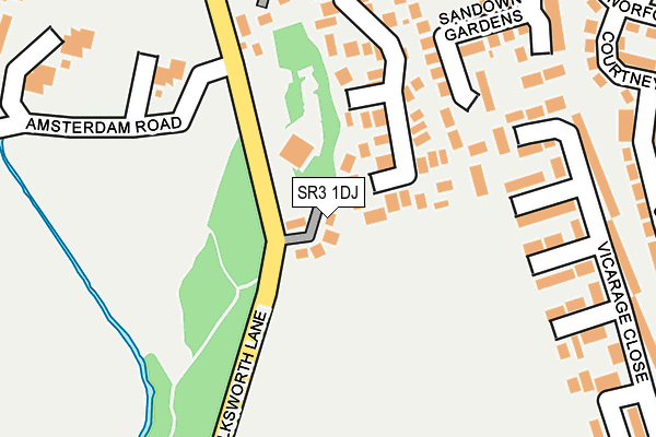SR3 1DJ map - OS OpenMap – Local (Ordnance Survey)