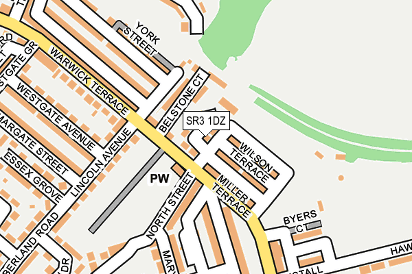 SR3 1DZ map - OS OpenMap – Local (Ordnance Survey)