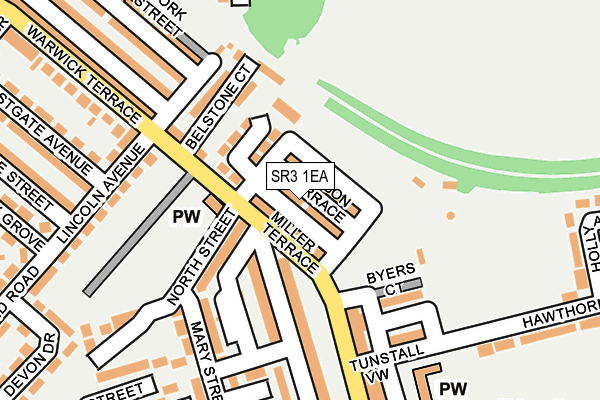 SR3 1EA map - OS OpenMap – Local (Ordnance Survey)
