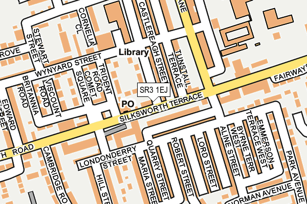 SR3 1EJ map - OS OpenMap – Local (Ordnance Survey)