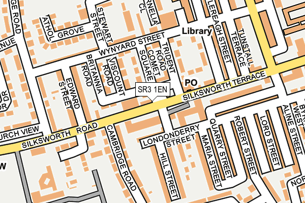 SR3 1EN map - OS OpenMap – Local (Ordnance Survey)