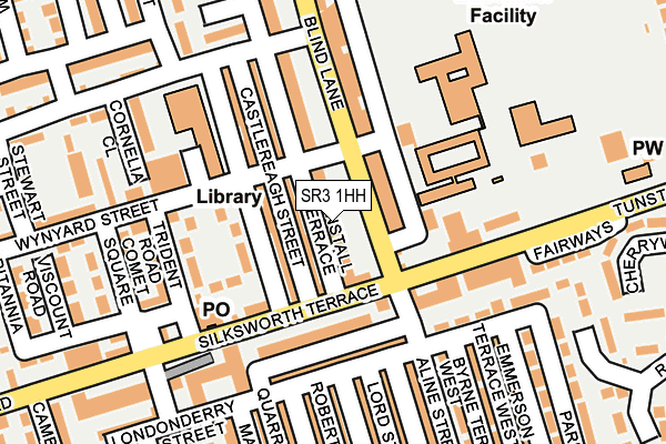SR3 1HH map - OS OpenMap – Local (Ordnance Survey)