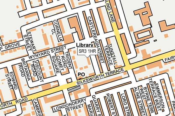 SR3 1HR map - OS OpenMap – Local (Ordnance Survey)