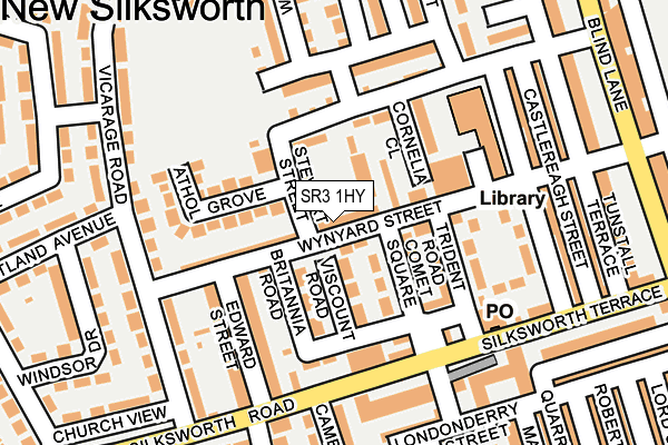 SR3 1HY map - OS OpenMap – Local (Ordnance Survey)