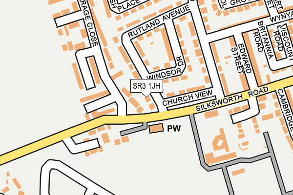 SR3 1JH map - OS OpenMap – Local (Ordnance Survey)