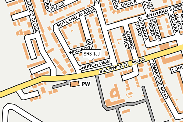 SR3 1JJ map - OS OpenMap – Local (Ordnance Survey)