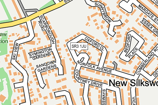 SR3 1JU map - OS OpenMap – Local (Ordnance Survey)