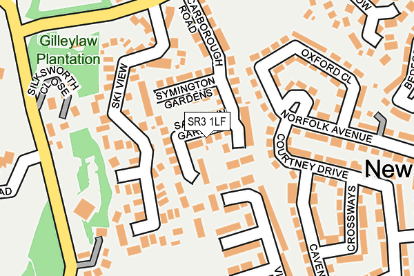 SR3 1LF map - OS OpenMap – Local (Ordnance Survey)