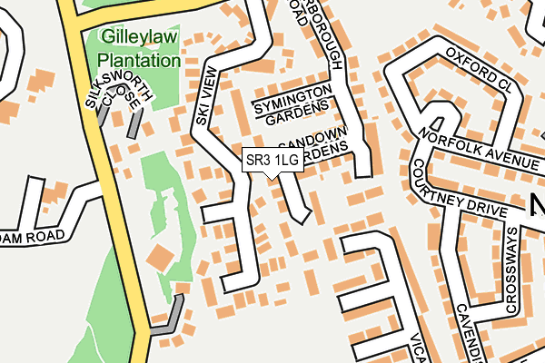 SR3 1LG map - OS OpenMap – Local (Ordnance Survey)