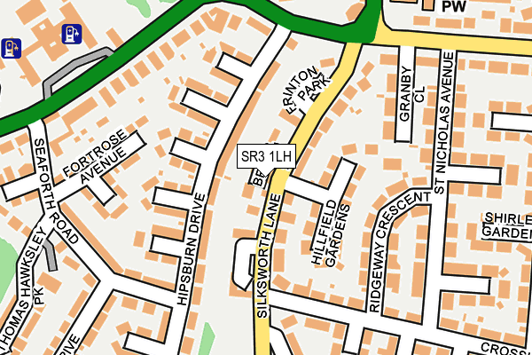 SR3 1LH map - OS OpenMap – Local (Ordnance Survey)