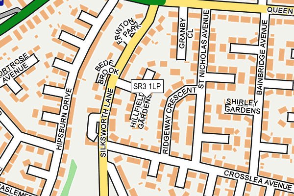 SR3 1LP map - OS OpenMap – Local (Ordnance Survey)