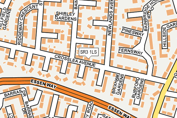 SR3 1LS map - OS OpenMap – Local (Ordnance Survey)