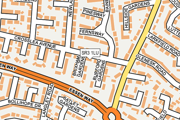 SR3 1LU map - OS OpenMap – Local (Ordnance Survey)