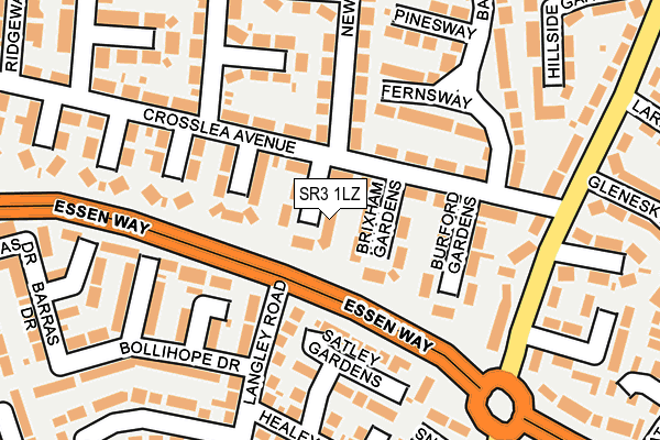 SR3 1LZ map - OS OpenMap – Local (Ordnance Survey)
