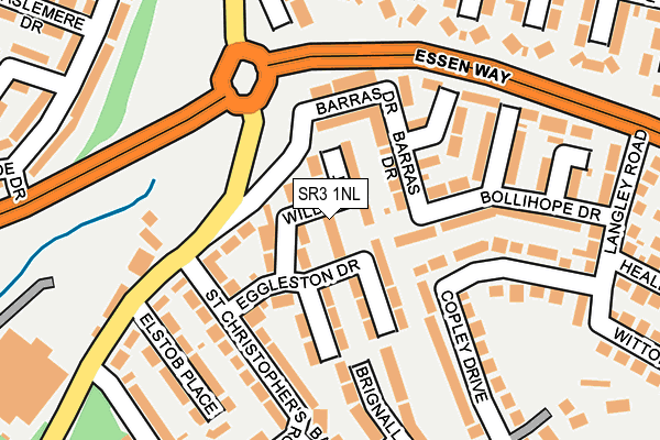 SR3 1NL map - OS OpenMap – Local (Ordnance Survey)